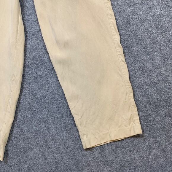 Nat Nast Pants Mens 35 Sand Silk Luxury Originals Relaxed Straight High Rise - Picture 3 of 12